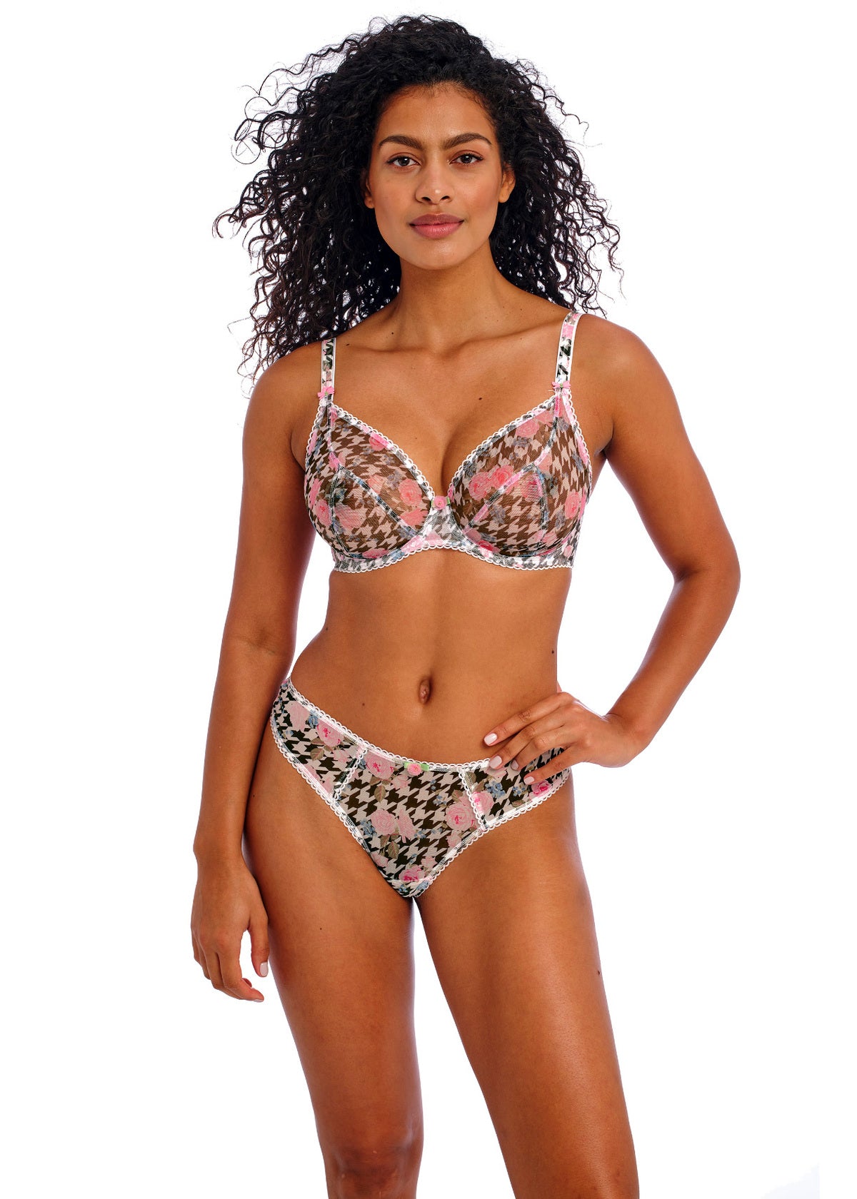 Rose Blossom Plunge Bra