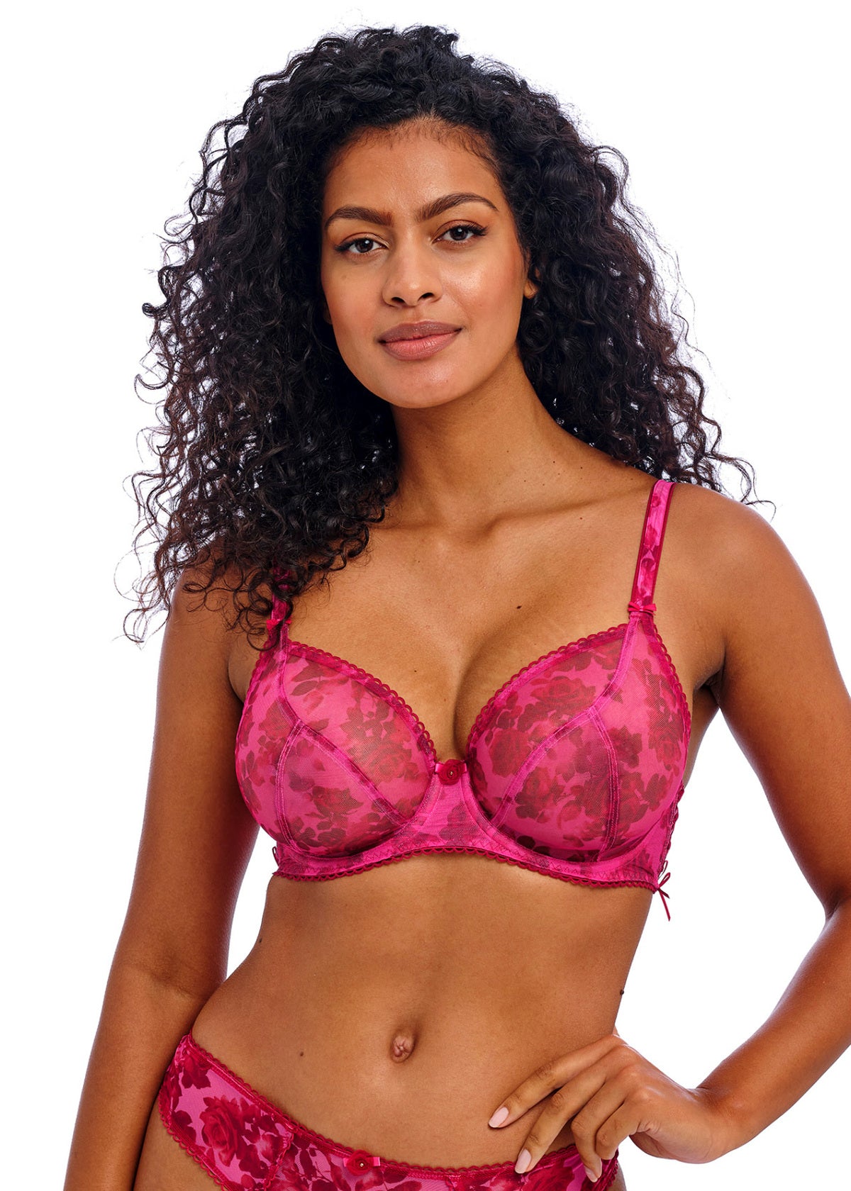 Rose Blossom Plunge Bra