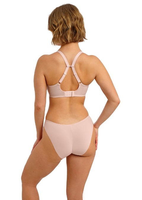 Quinn Cameo blush pink seamless bra and high-waisted briefs set