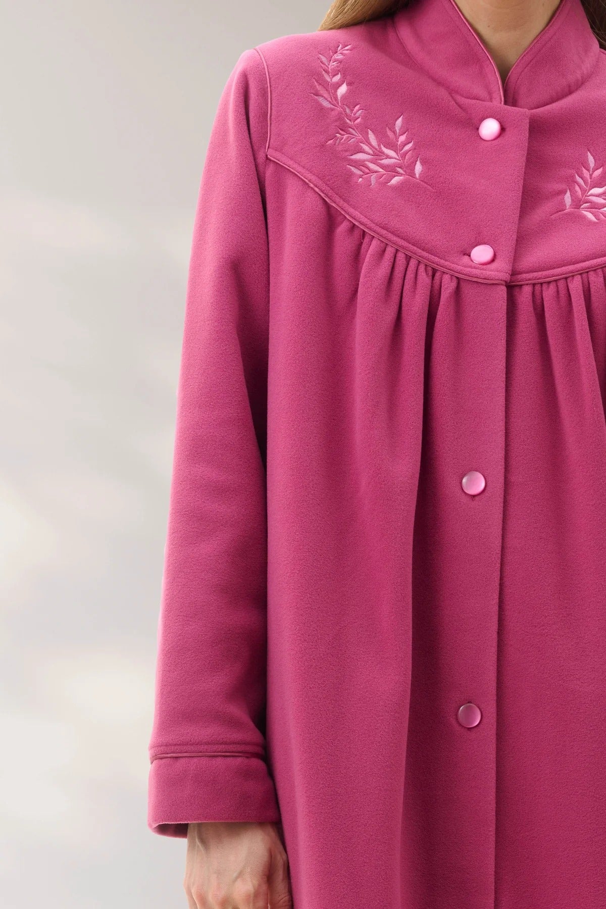 Dusty Mid Button Gown