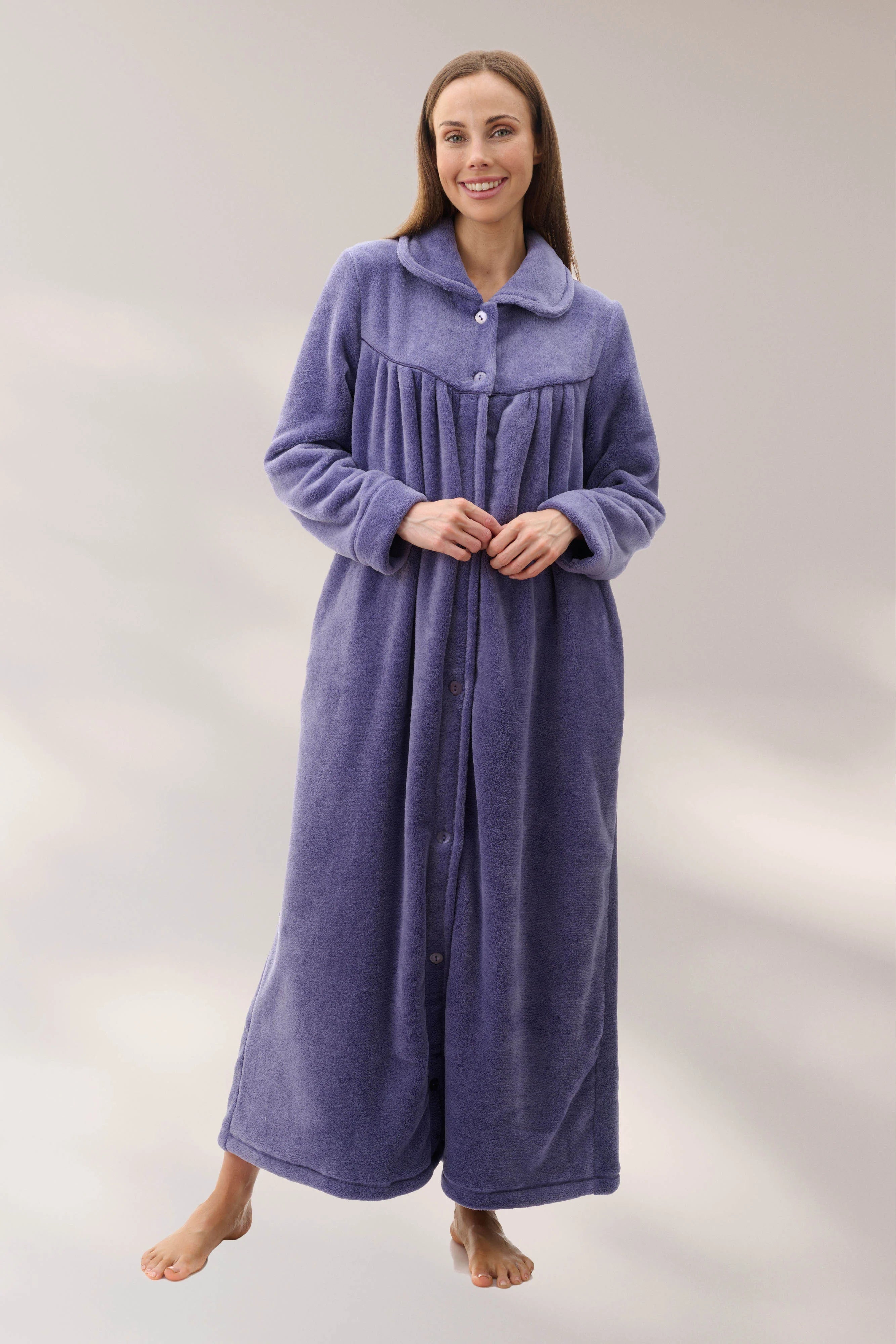 Heather Long Button Gown