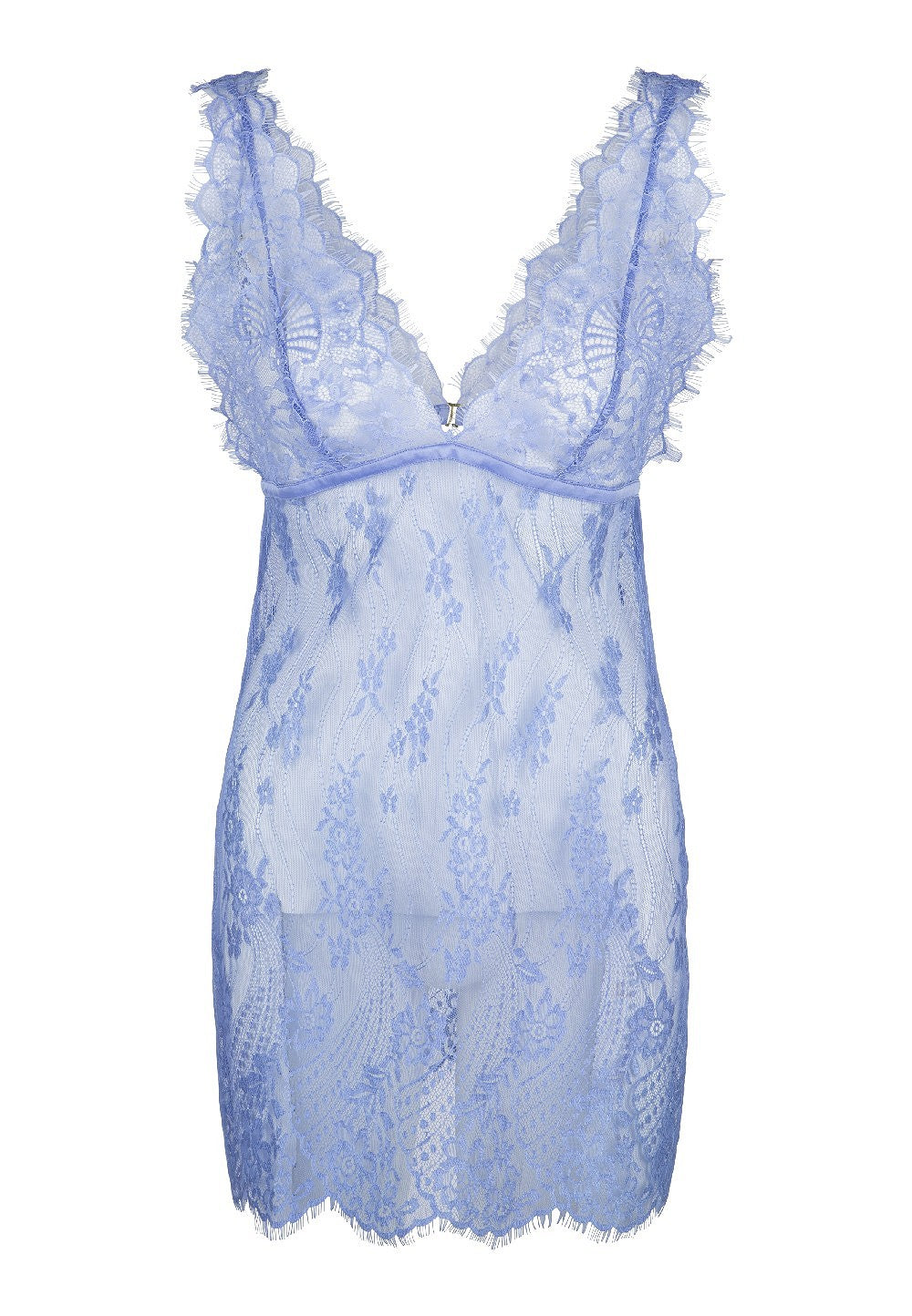 Misty Blue Lace Chemise