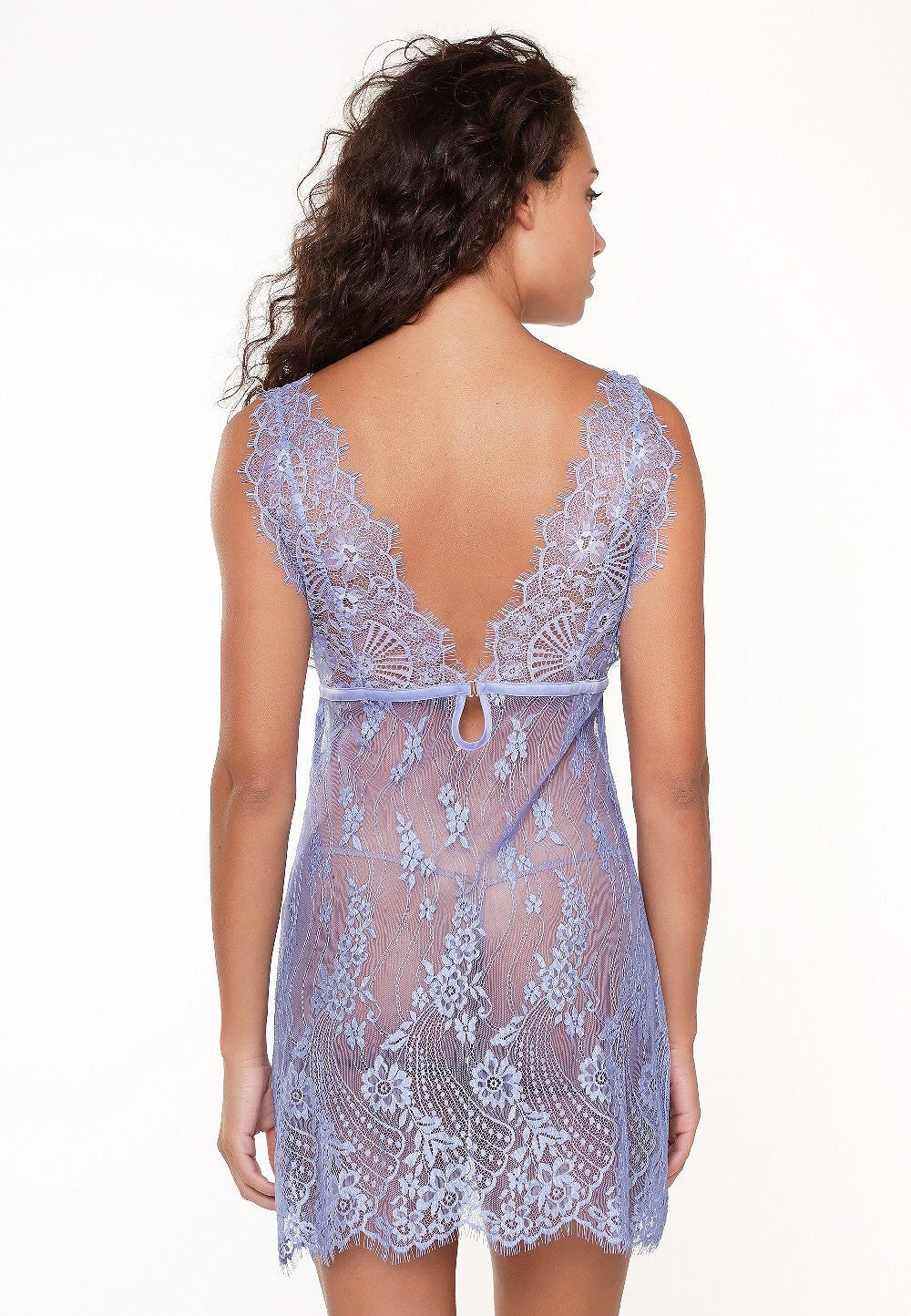 Misty Blue Lace Chemise