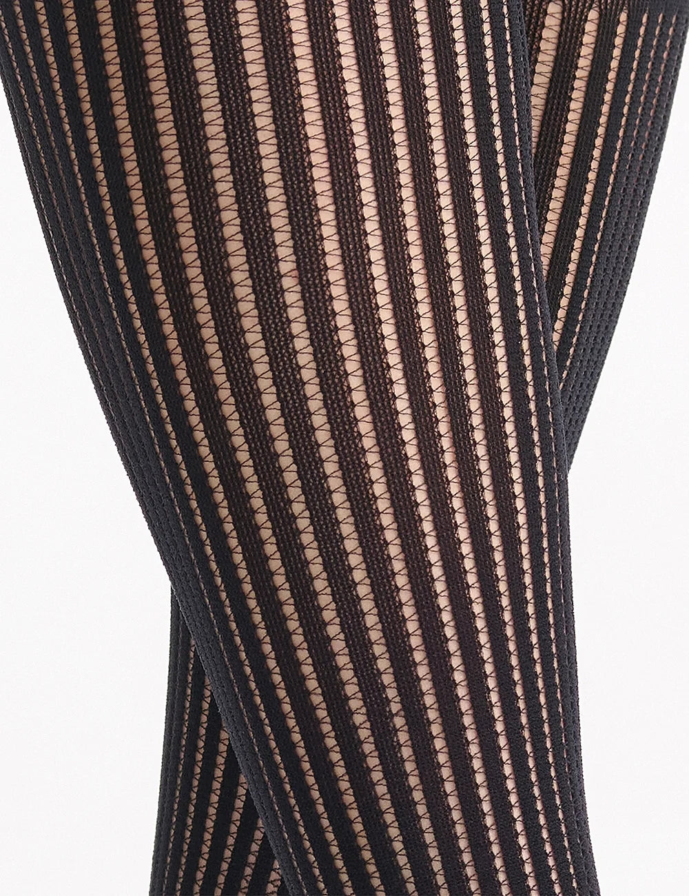 Pinstripe Net Knee High