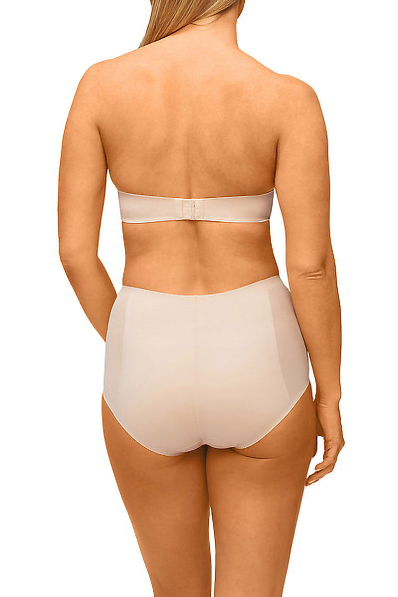 Solid And Sheer Waisted Brief