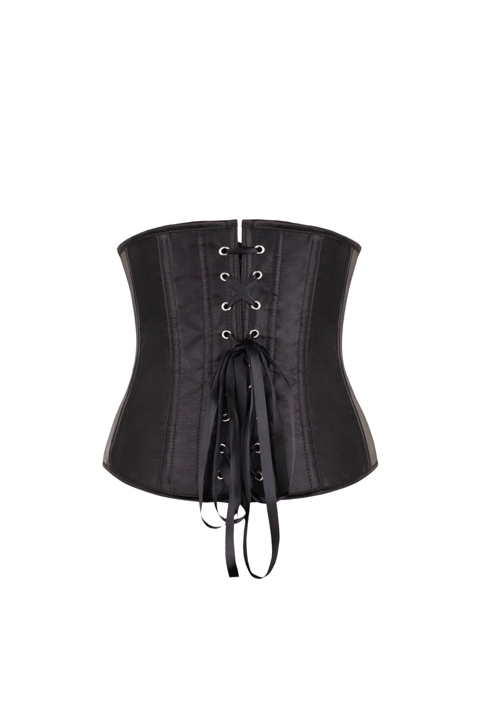 Black Satin Corset