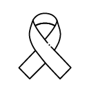 Cancer ribbon icon