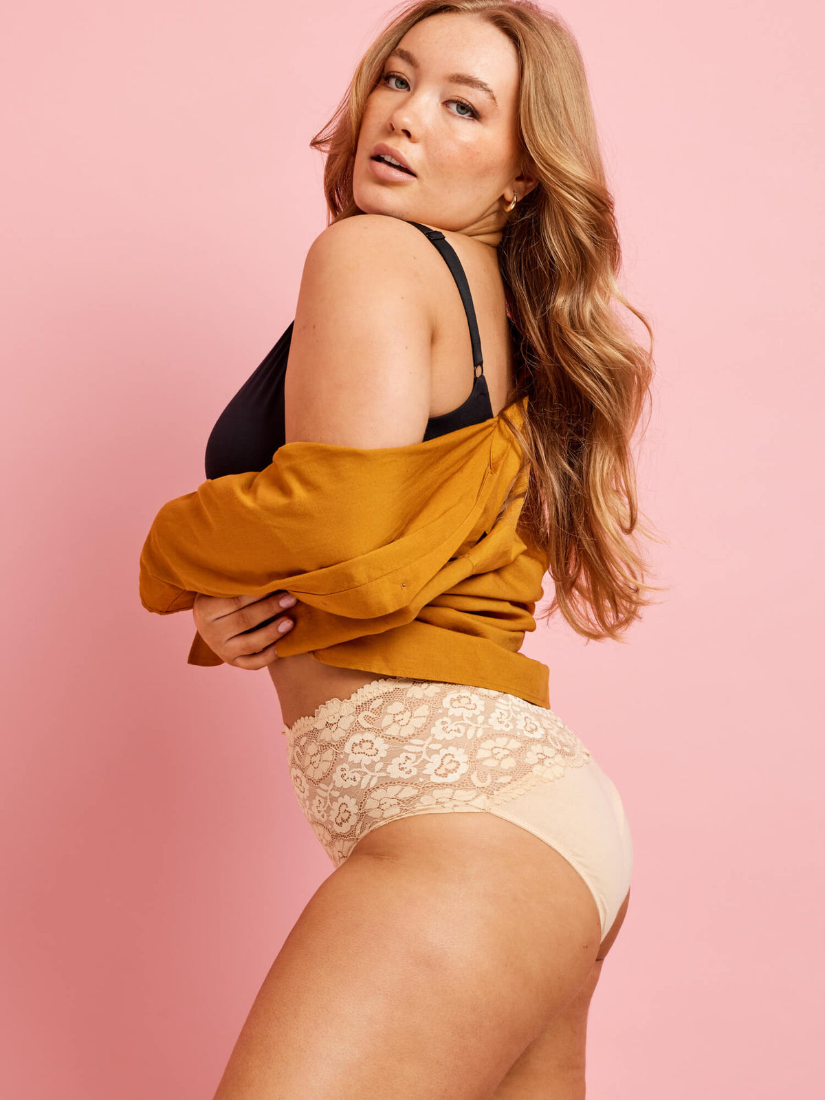 Cotton & Floral Lace Full Brief