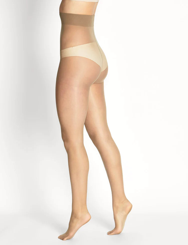 Eclipse Pantyhose: beige sheer high-waisted seamless design