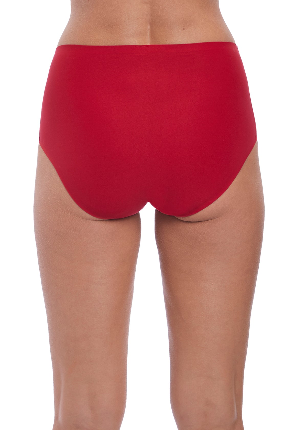 Red Smoothease Invisible Stretch Full Brief in high-waisted seamless fabric