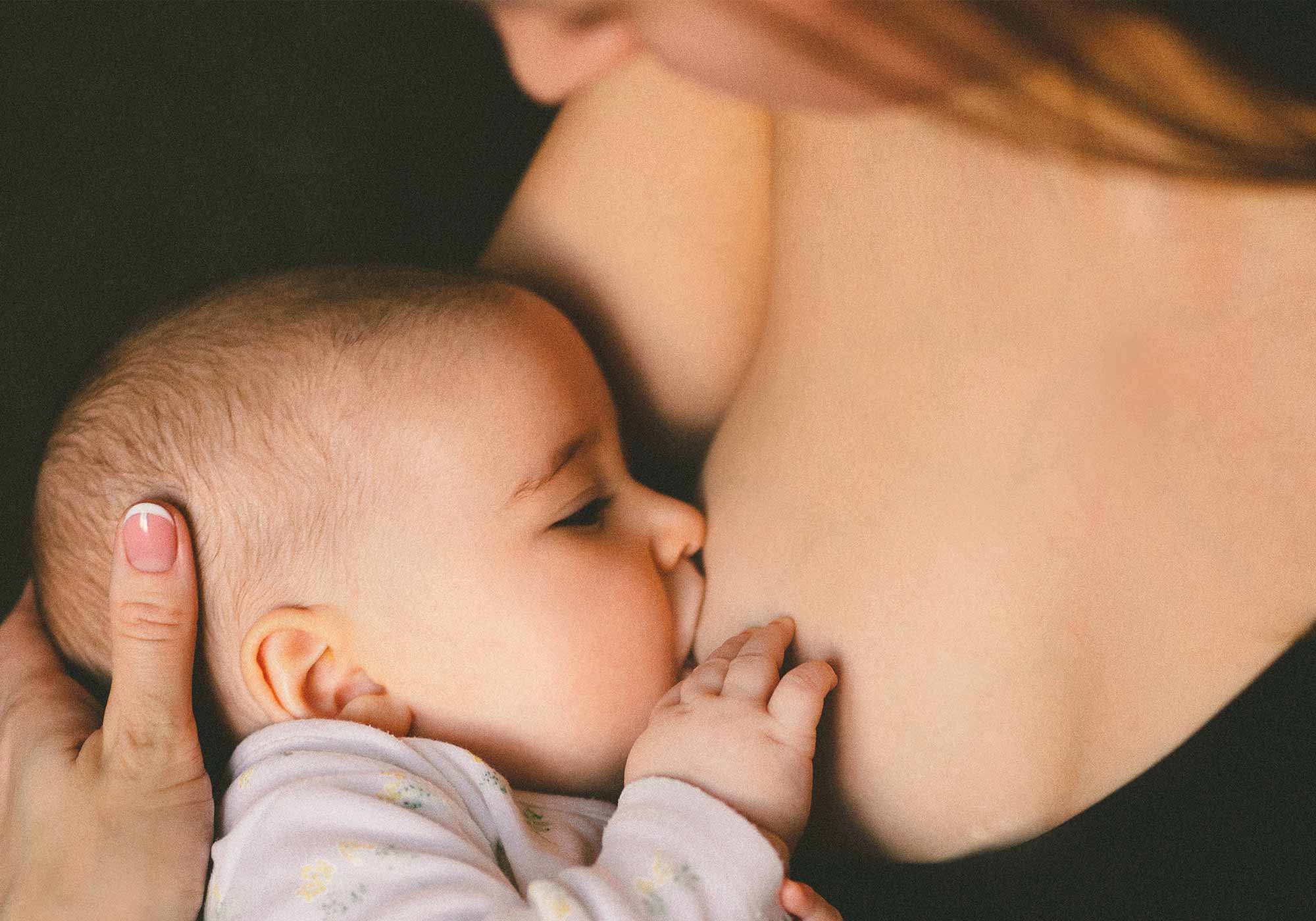 Breastfeeding a baby