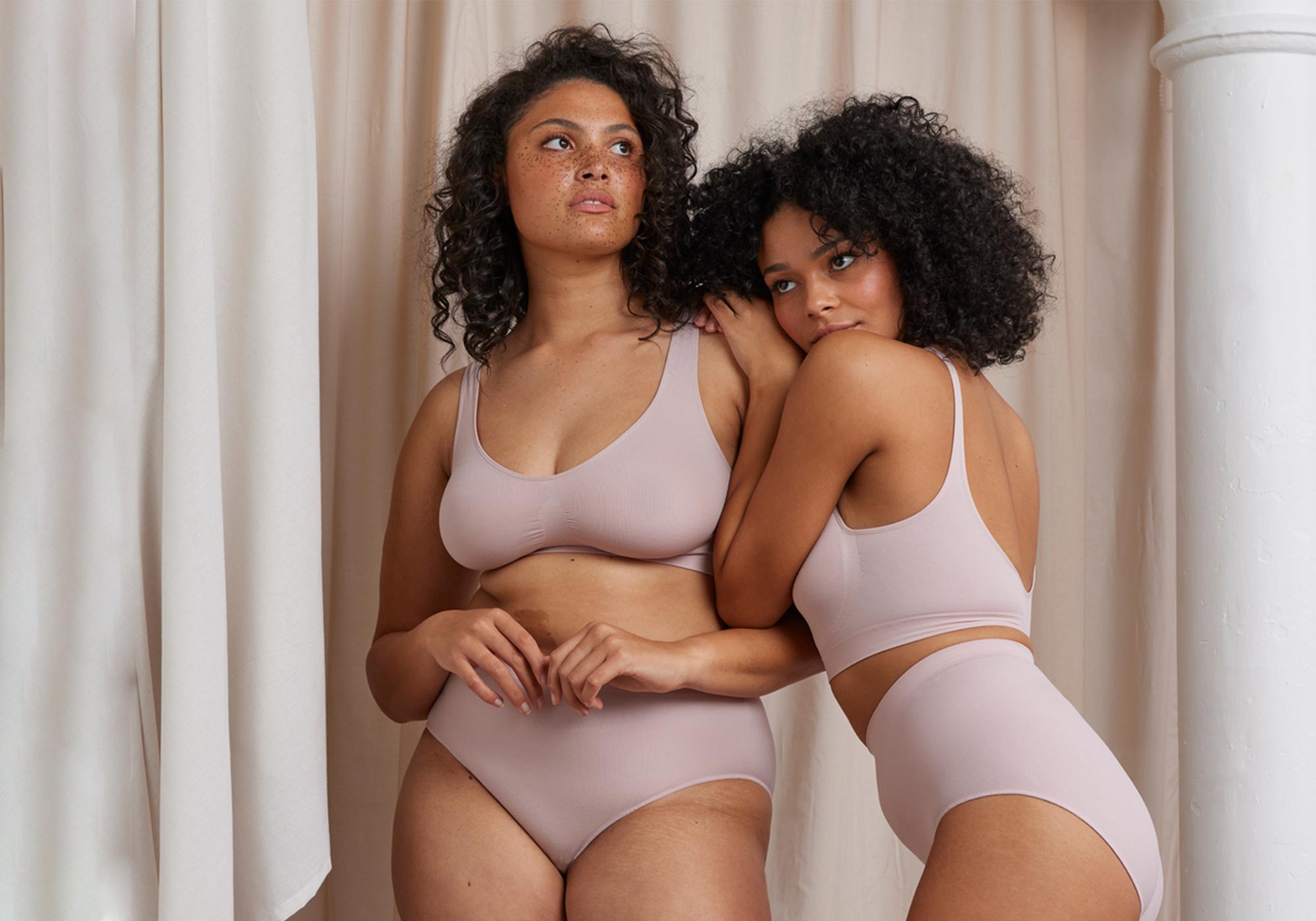 Two women in lingerie