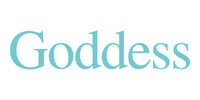 The word 'Goddess' written in a stylized font on a white background
