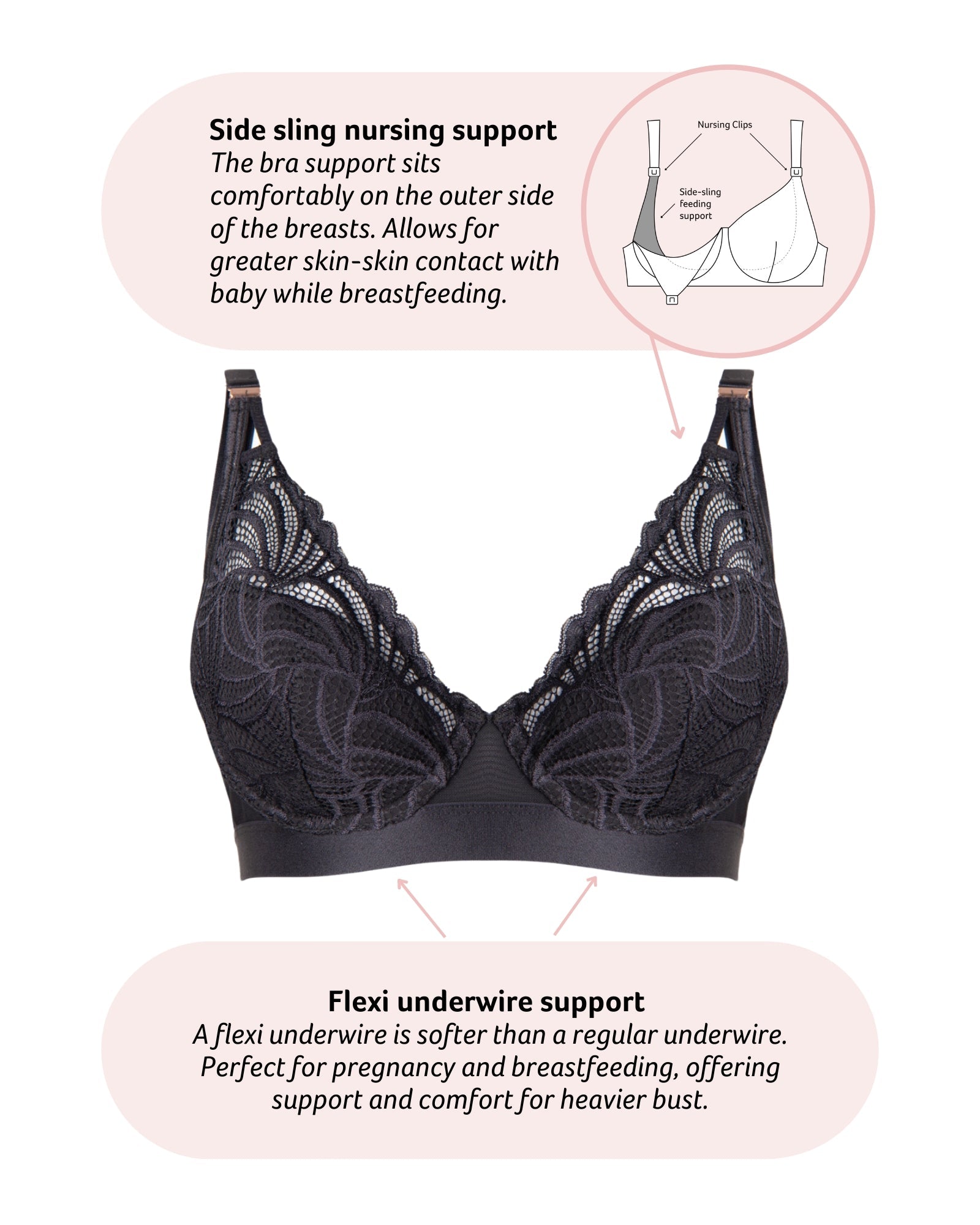 Warrior Plunge Nursing Bra