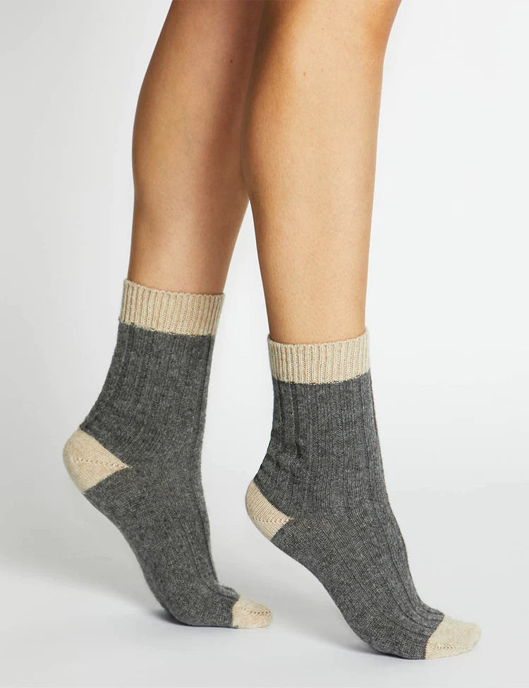 Sofia Two Tone Crew Sock