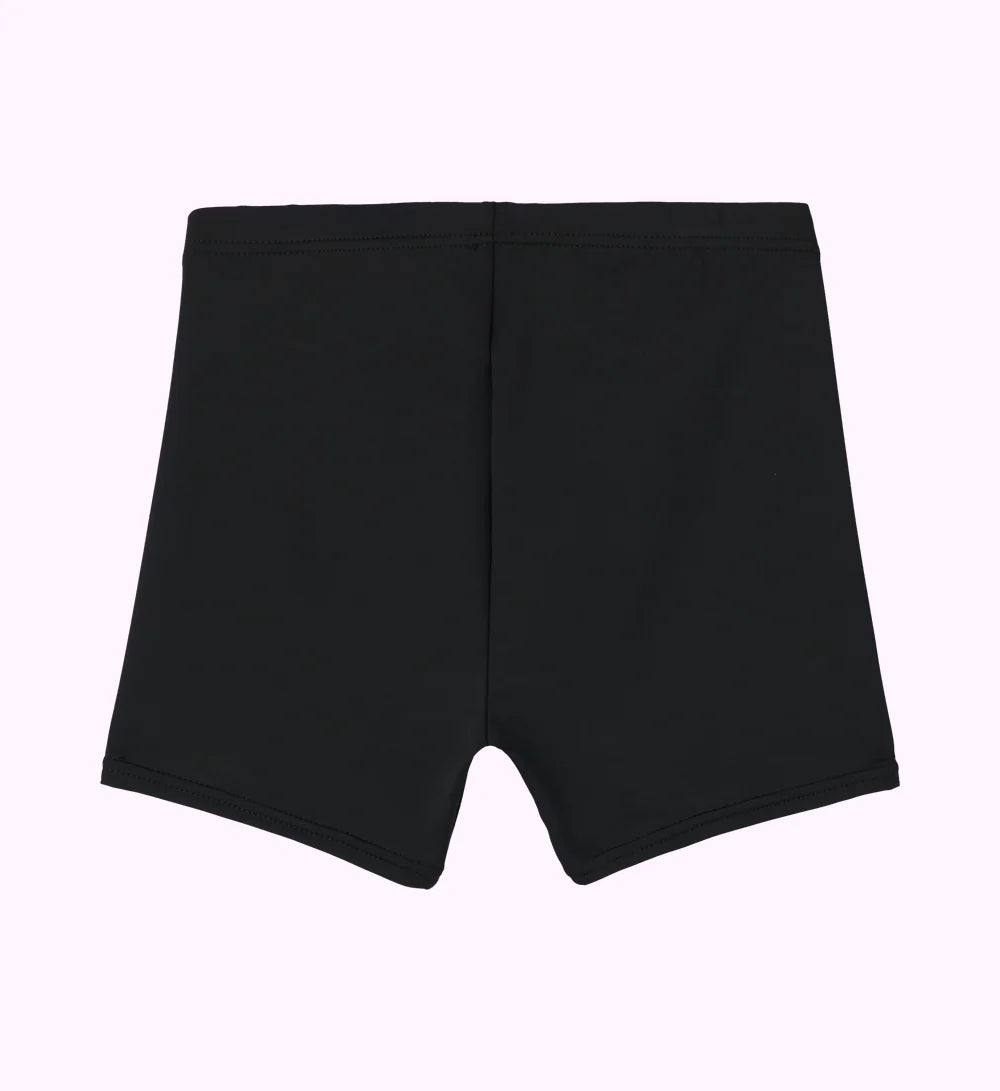 Serena No-Tuck Shorty black briefs with smooth form-fitting fabric