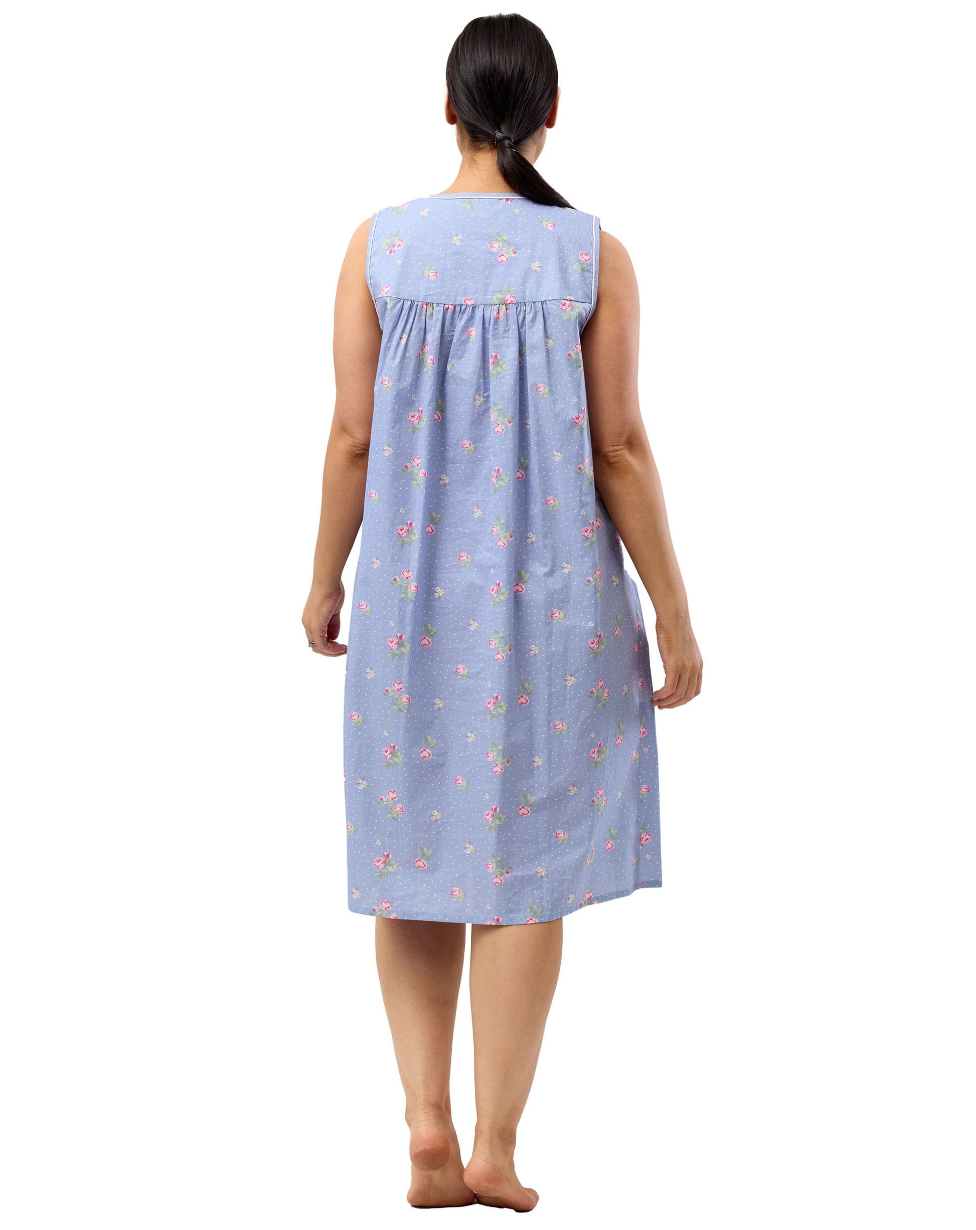 Floral Spot Sleeveless Nightie