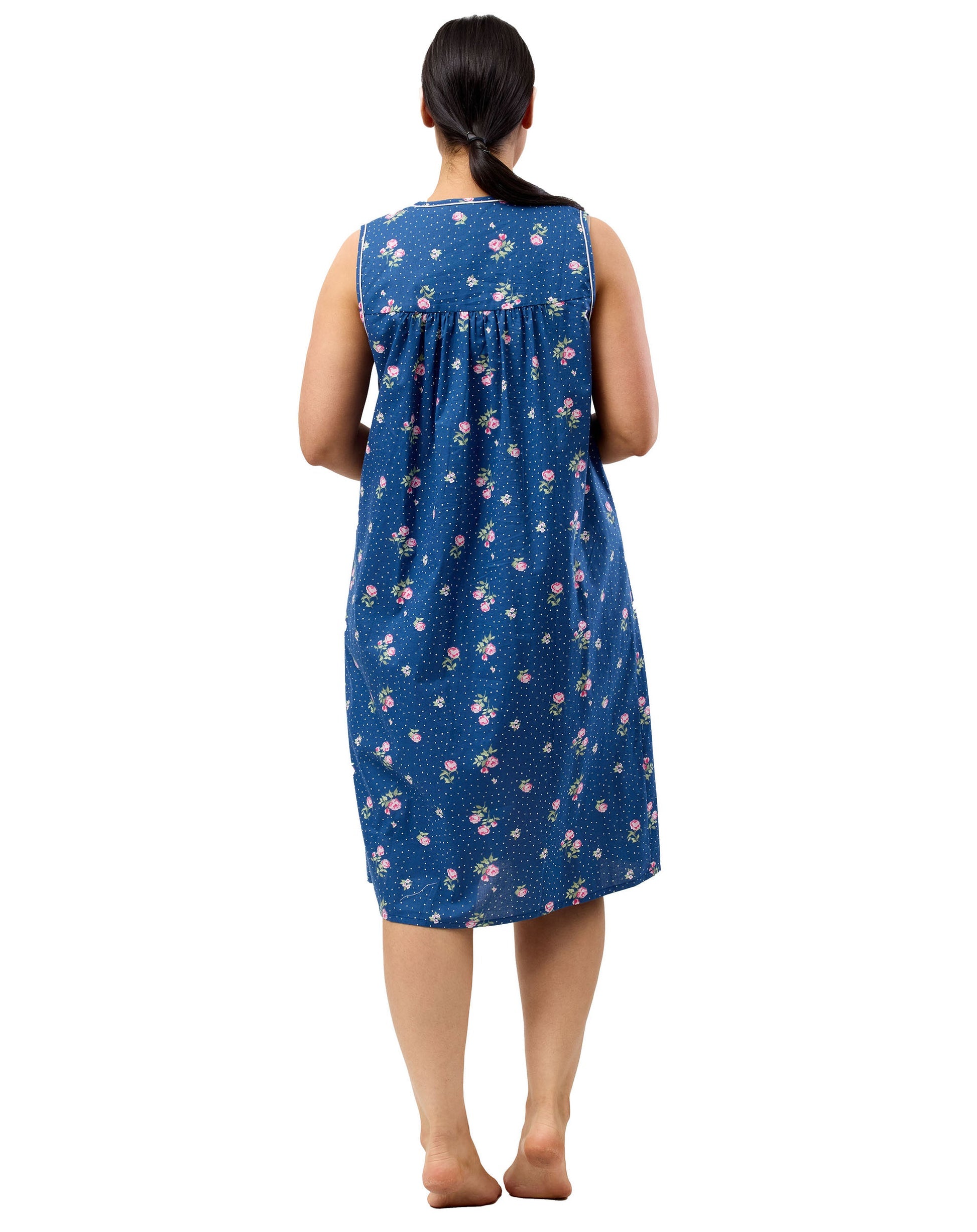 Floral Spot Sleeveless Nightie