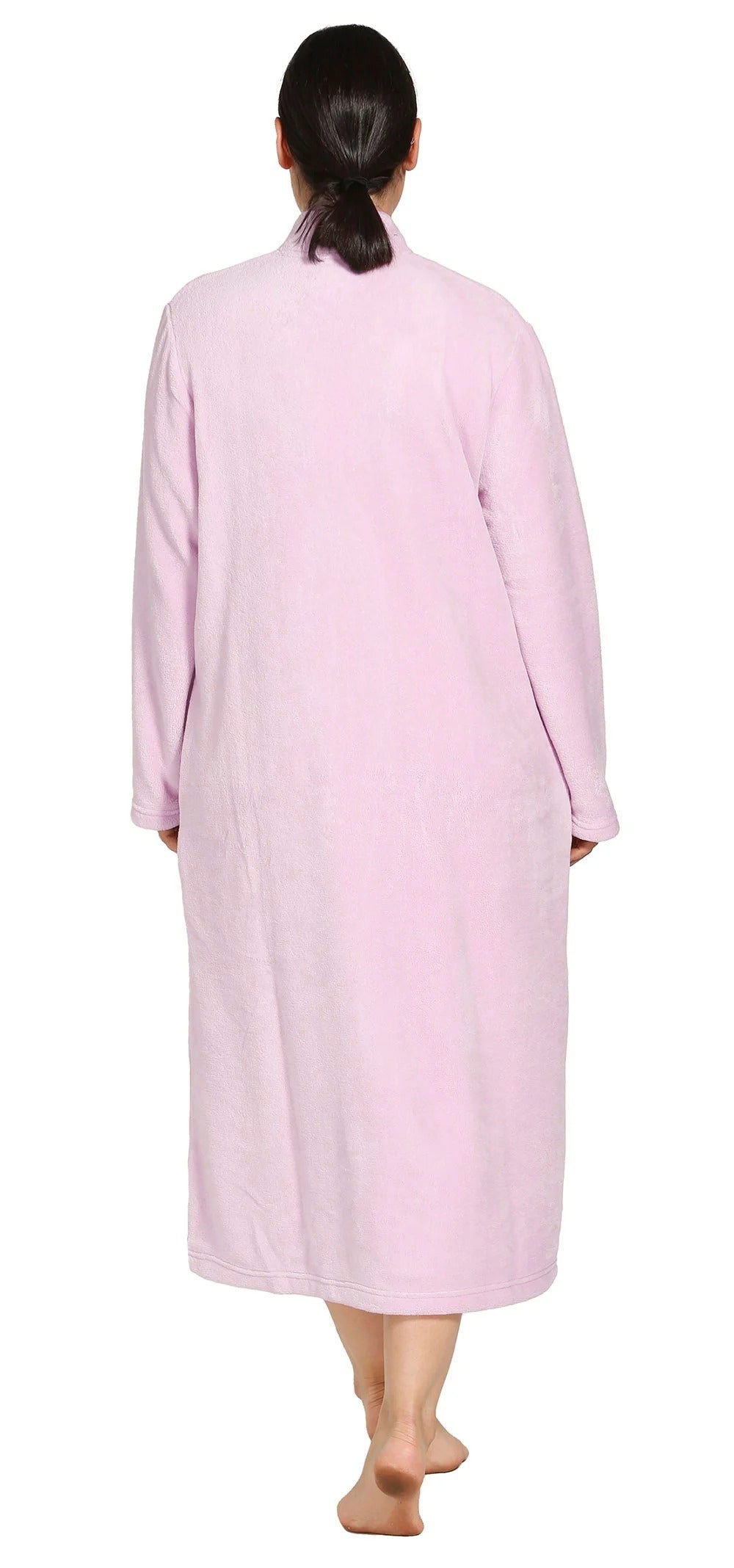 Zip Embroidered Mid-Gown