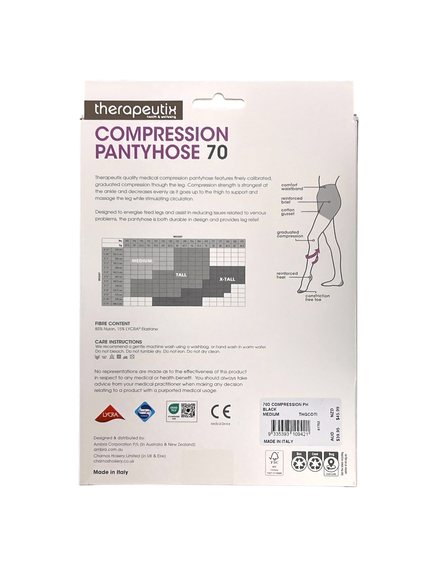 Compression Pantyhose 70D