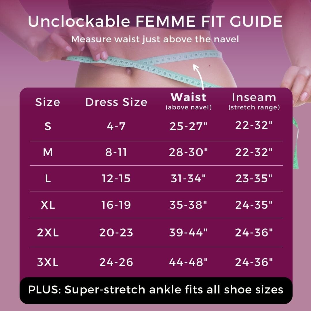 Light green measuring tape with black markings for waist size in FEMME Pocket Leggings