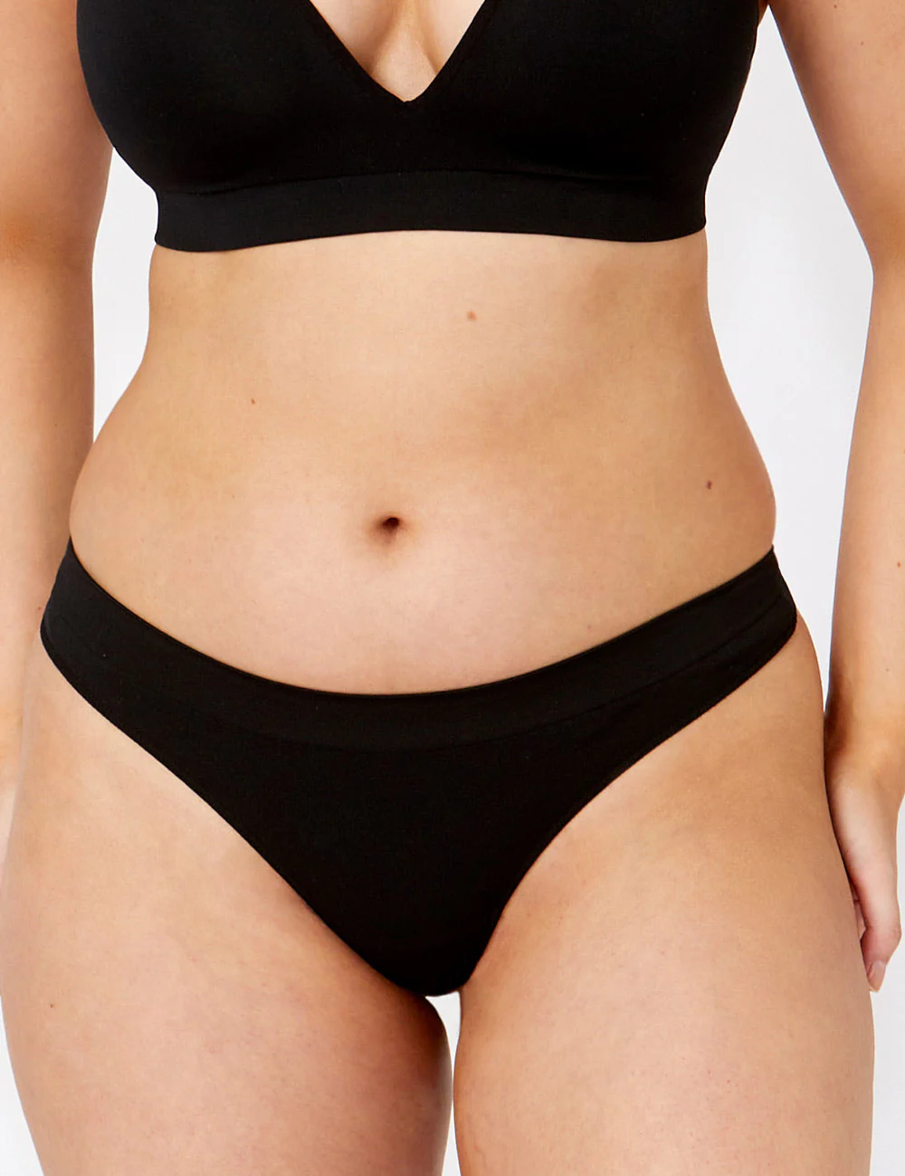 Black Bare Essentials G-String high-waisted bikini bottom