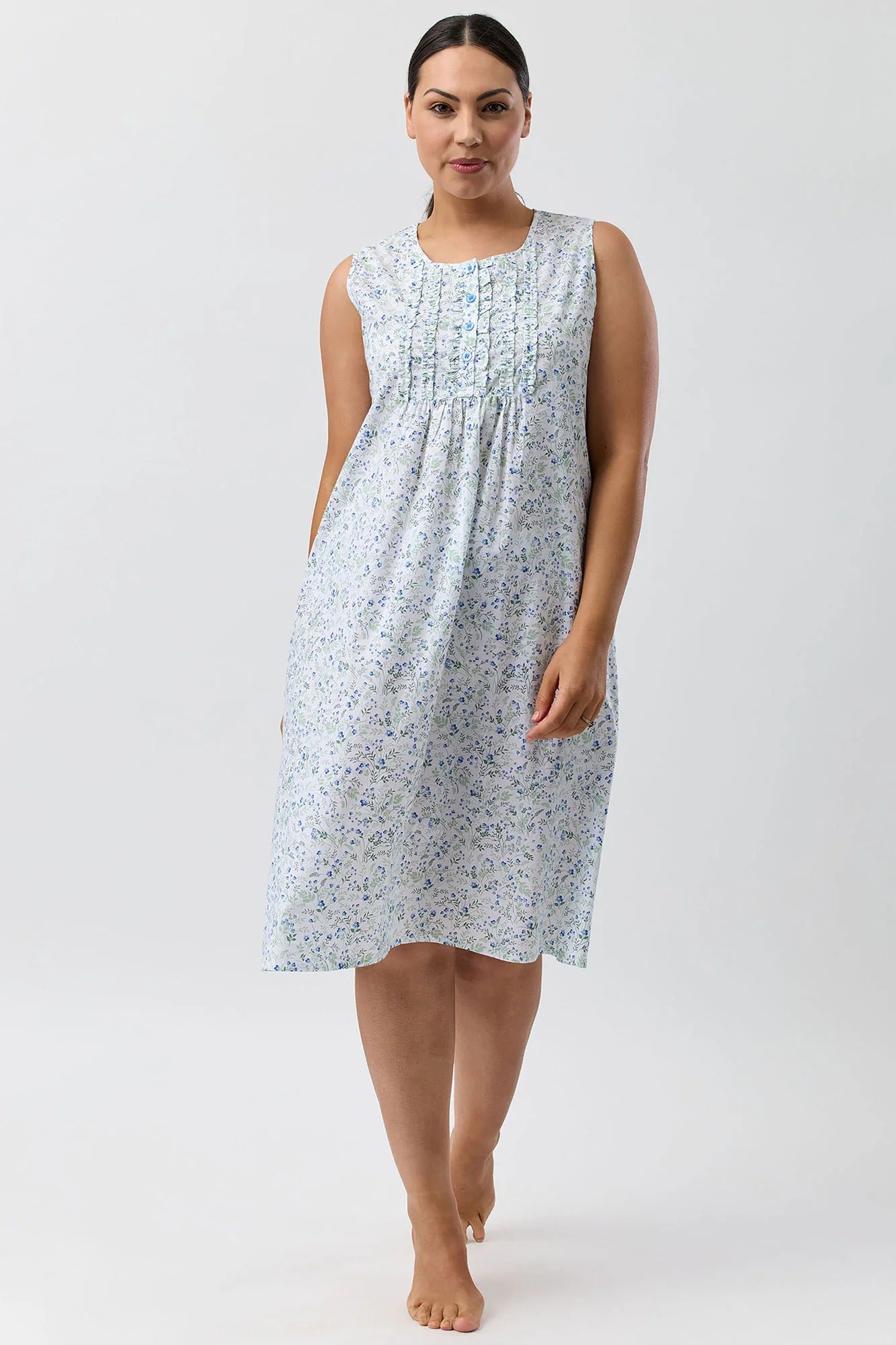 Pansies Sleeveless Nightie