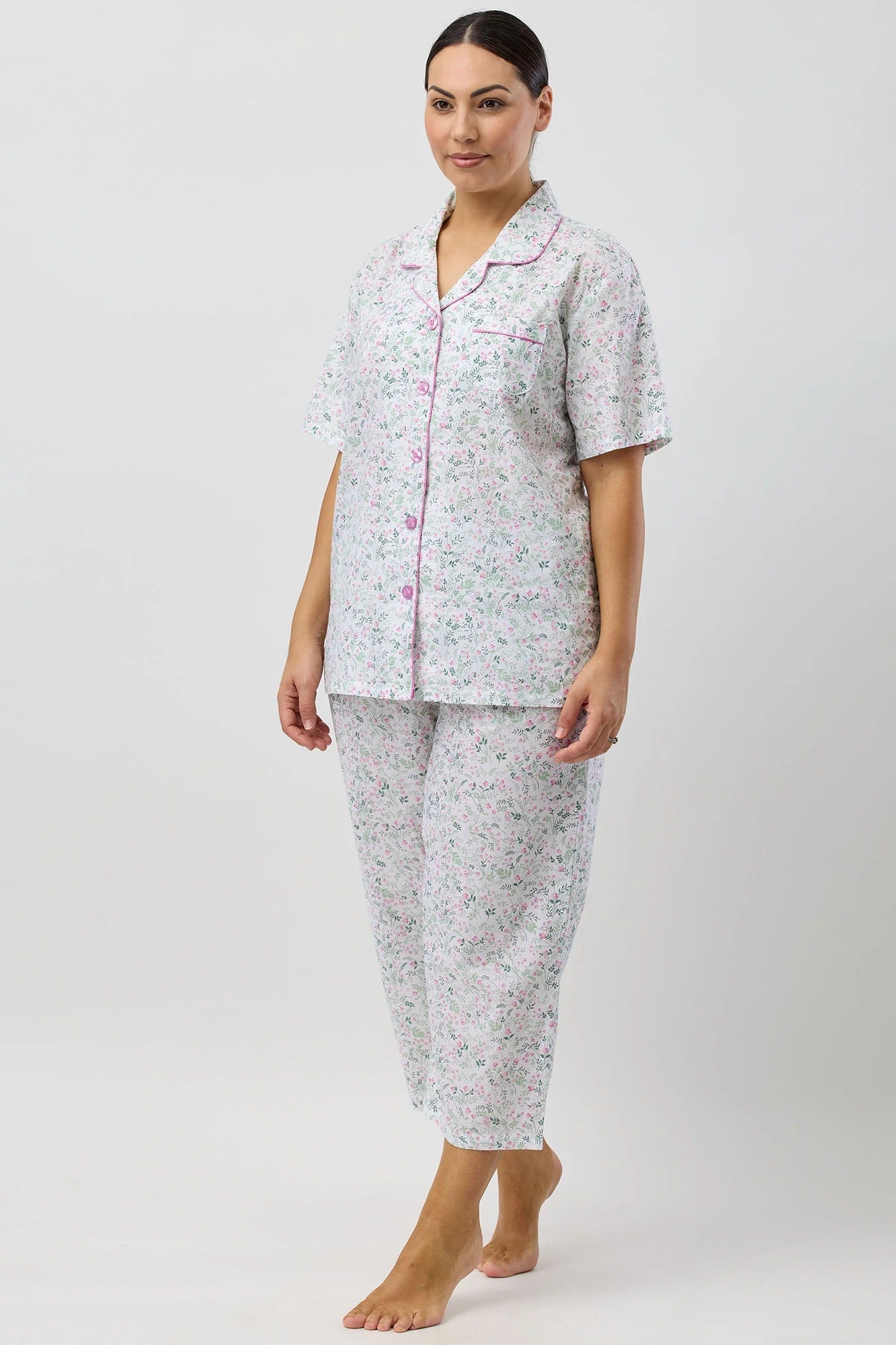 Pansies 7/8 Pyjama Set