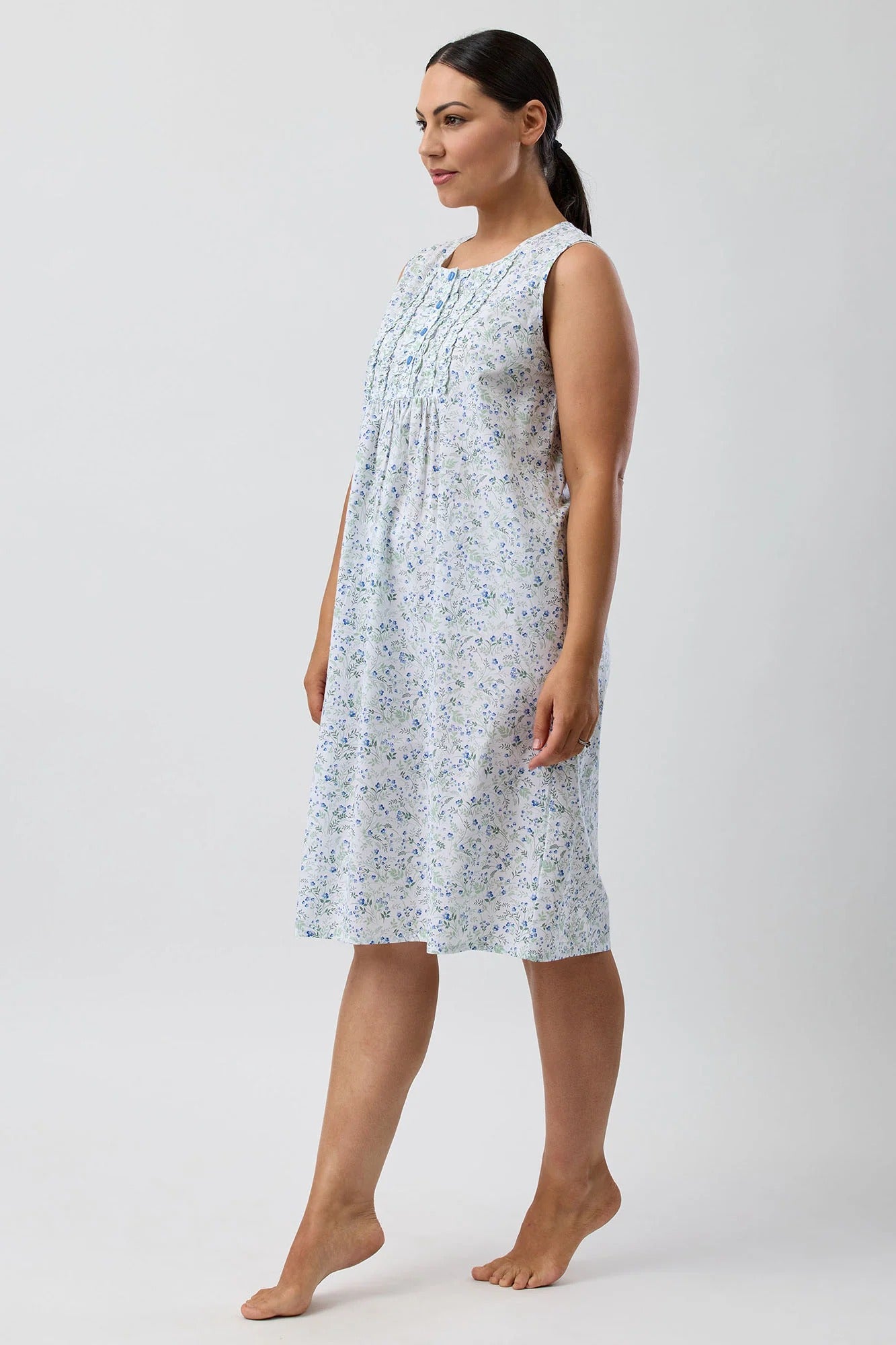 Pansies Sleeveless Nightie