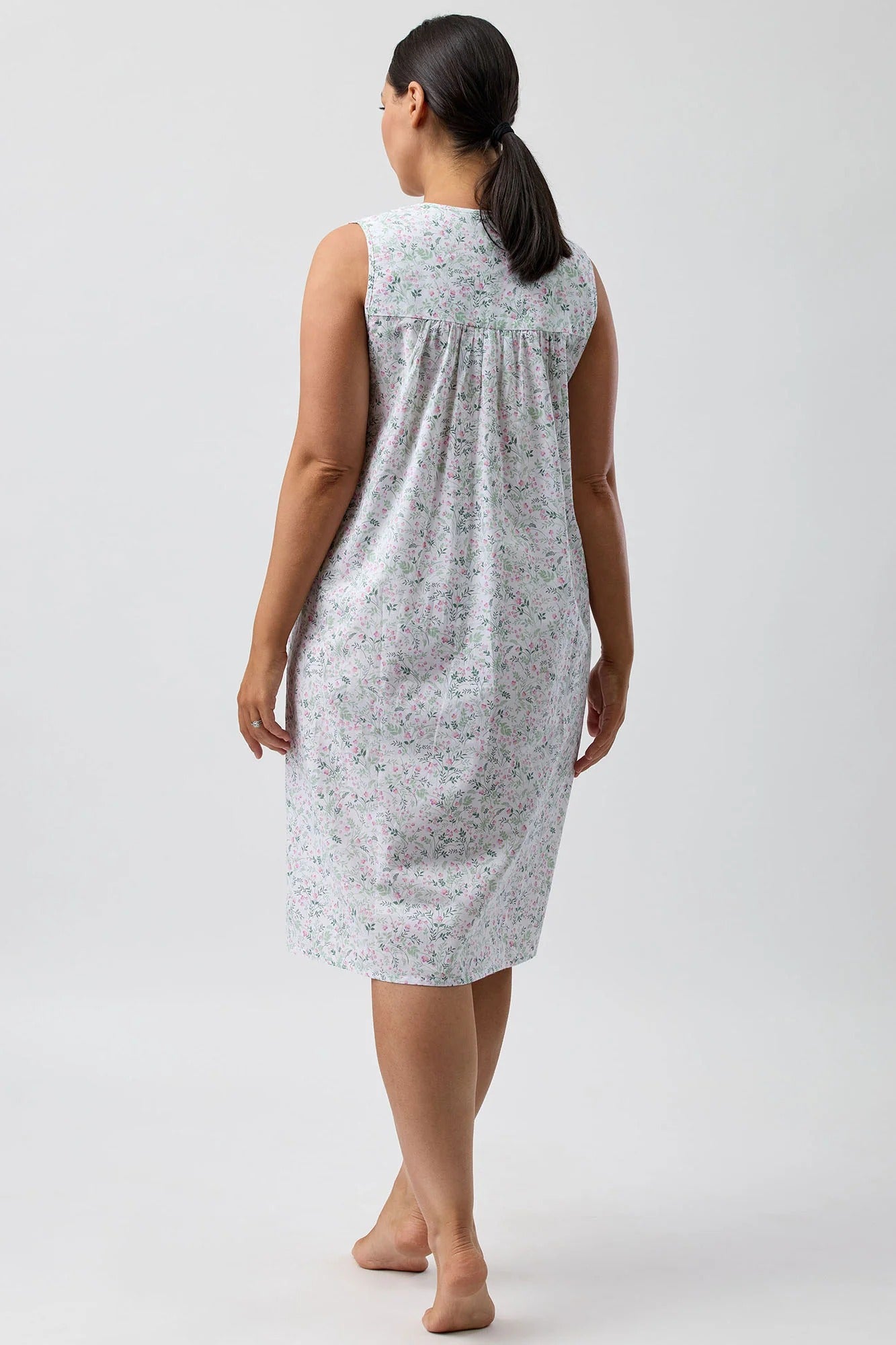 Pansies Sleeveless Nightie