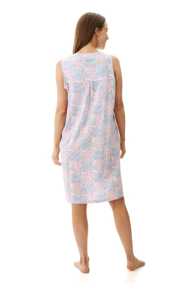 Ocean Sleeveless Short Nightie