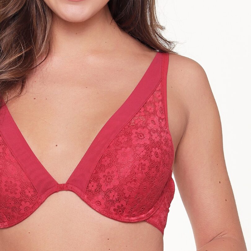 Earth Red Padded Triangle Bra