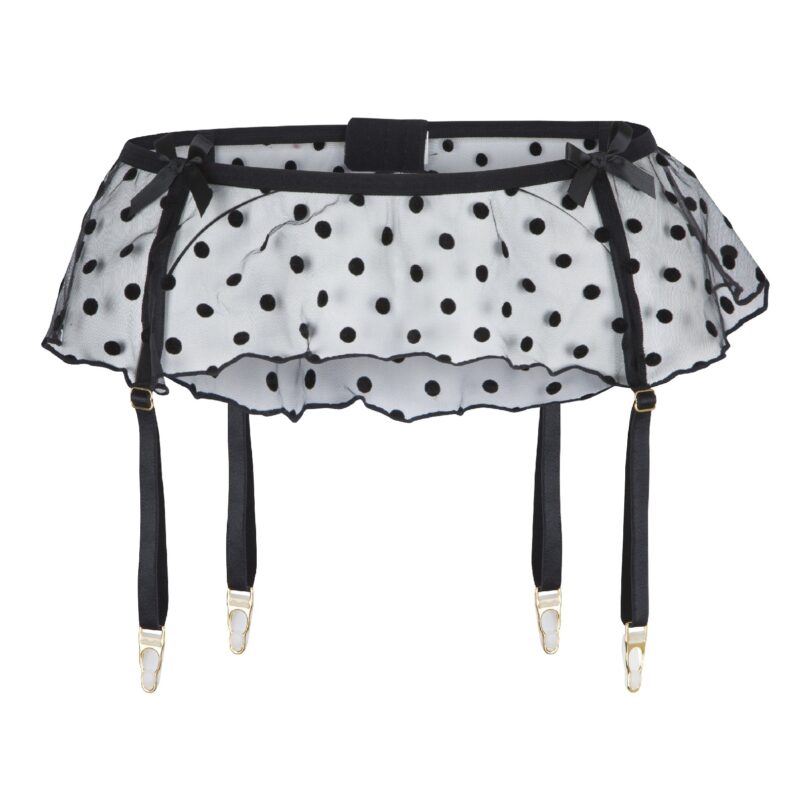 Polka Dot Suspender Belt