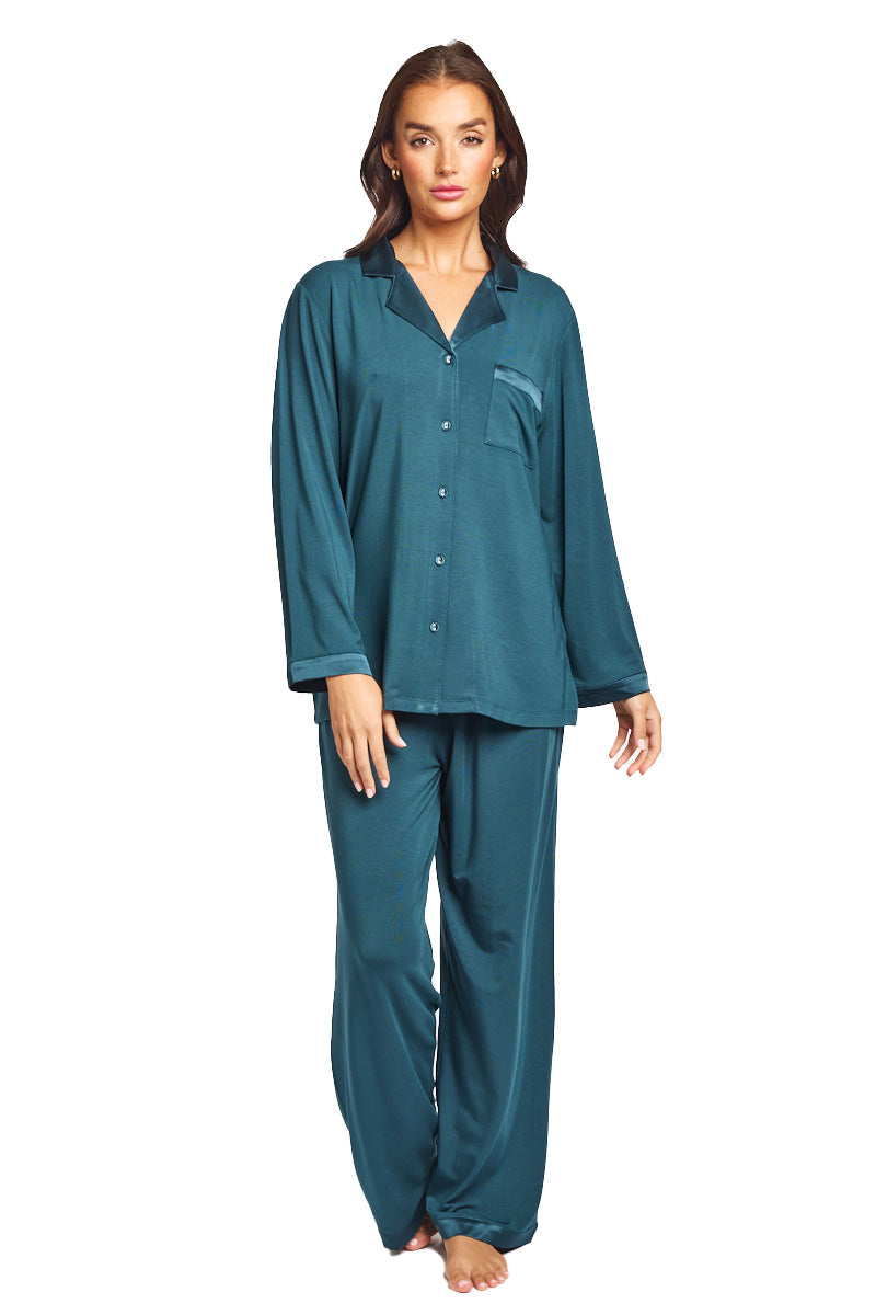 Premium Modal Silk Trim PJ Set