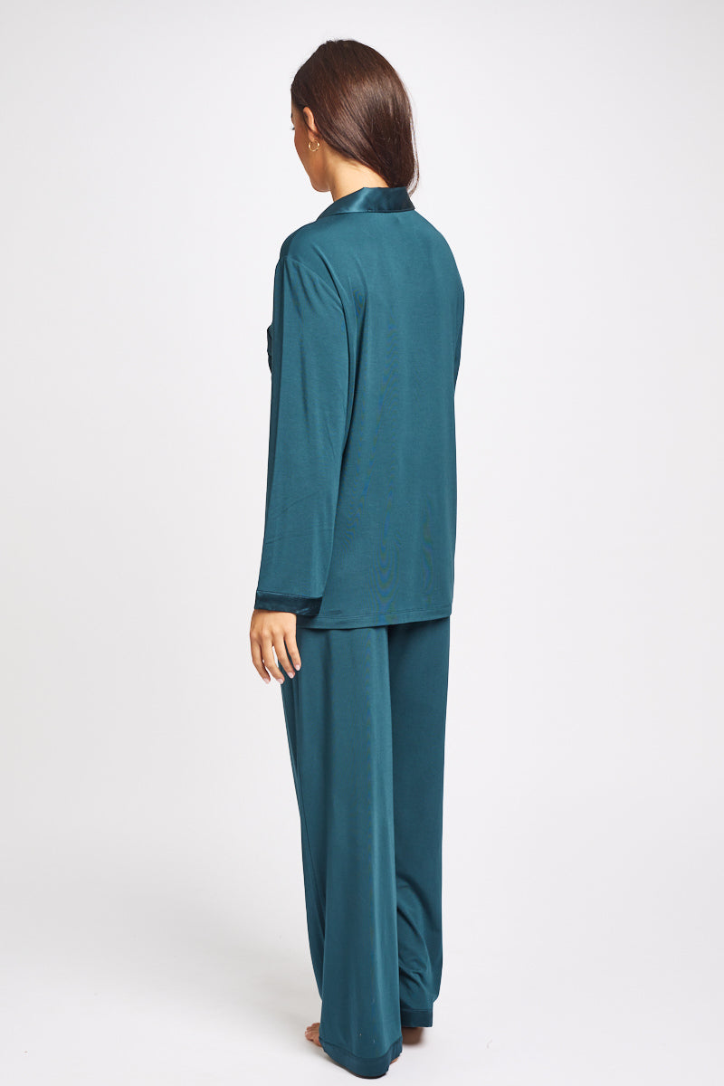 Premium Modal Silk Trim PJ Set