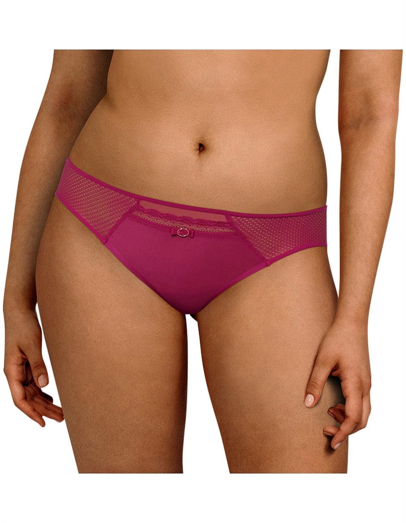 Chantelle Parisian Allure Brief C22330 - Briefs Ruby / 8 / XS Available at Illusions Lingerie