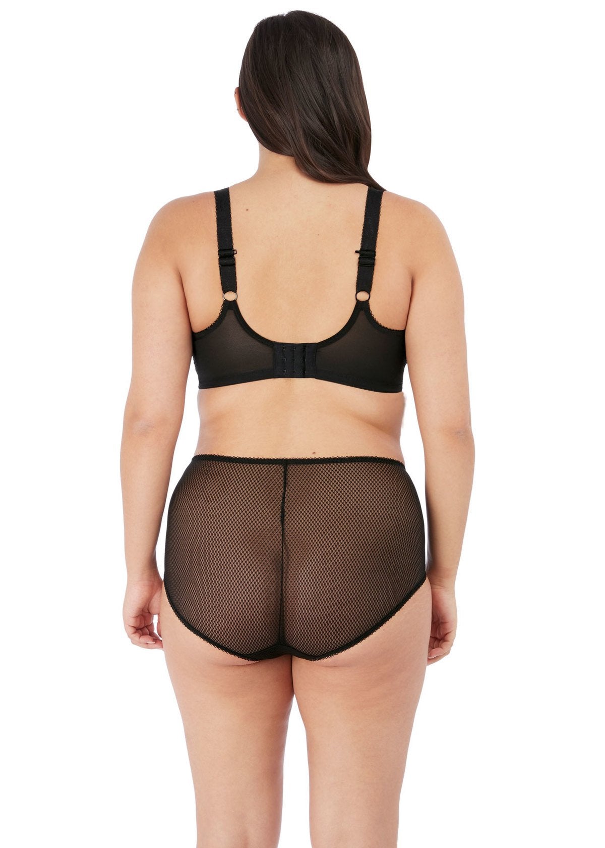 Elomi Charley Plunge EL4380JET - Underwire Bra Jet / 18GG Available at Illusions Lingerie
