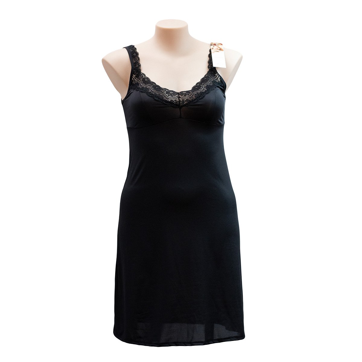 Essence Lace Trim Full Slip 936SL - Dresses & Slips Black / 10 / S  Available at Illusions Lingerie
