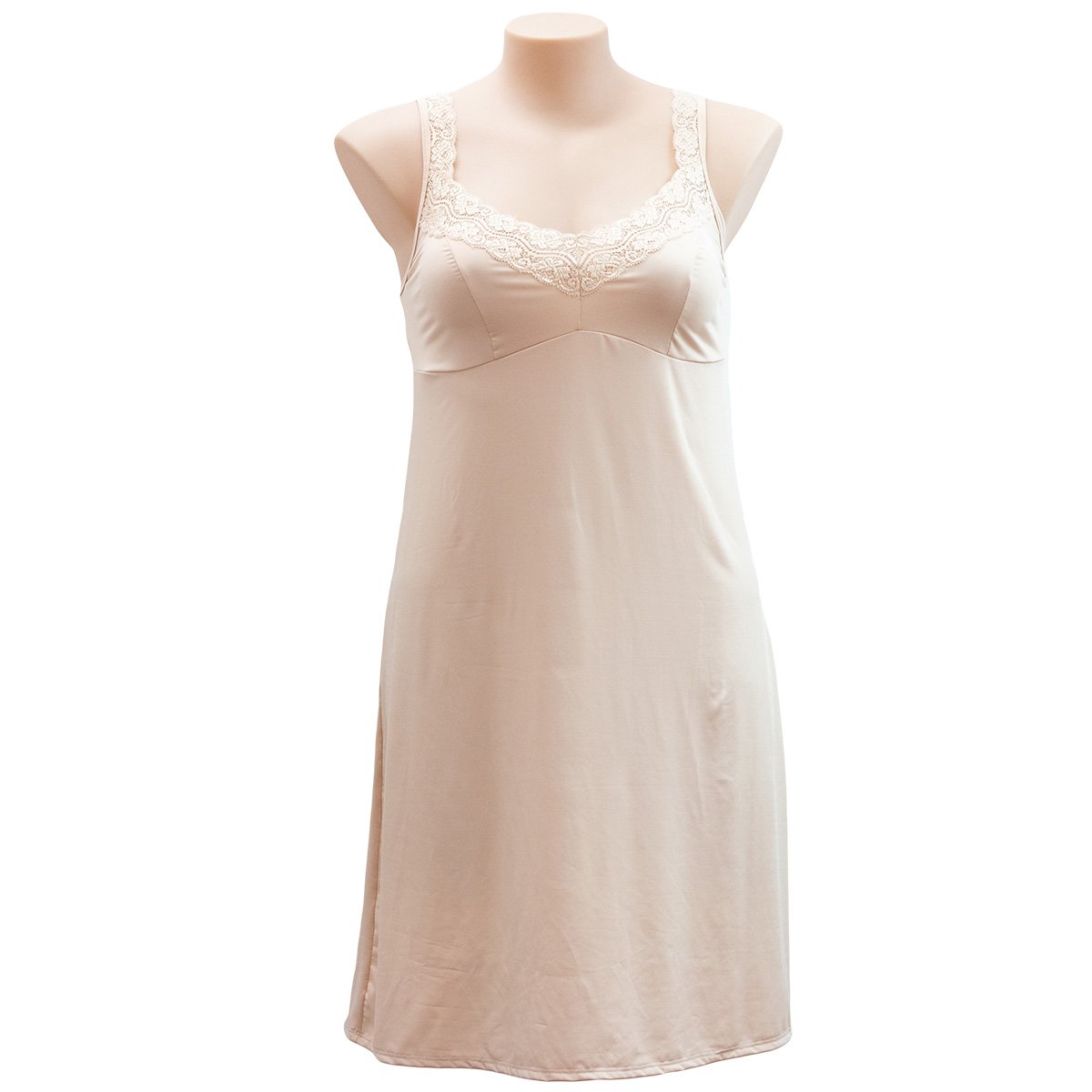 Essence Lace Trim Full Slip 936SL - Dresses & Slips Nude / 10 / S Available at Illusions Lingerie
