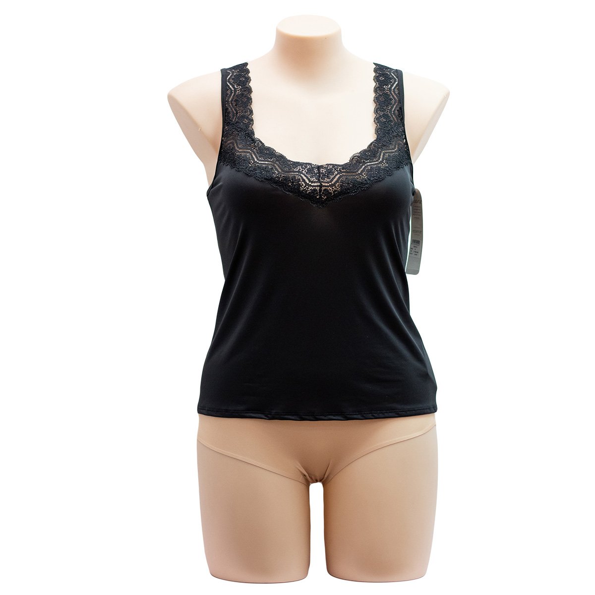 Essence V - Neck Camisole 936SC - Singlets & Tanks Black / 10 / S Available at Illusions Lingerie