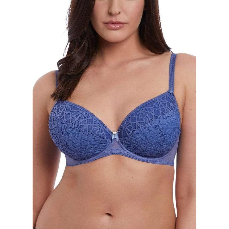 Freya Soirée Lace AA5013 - Underwire Bra Denim / 12DD  Available at Illusions Lingerie