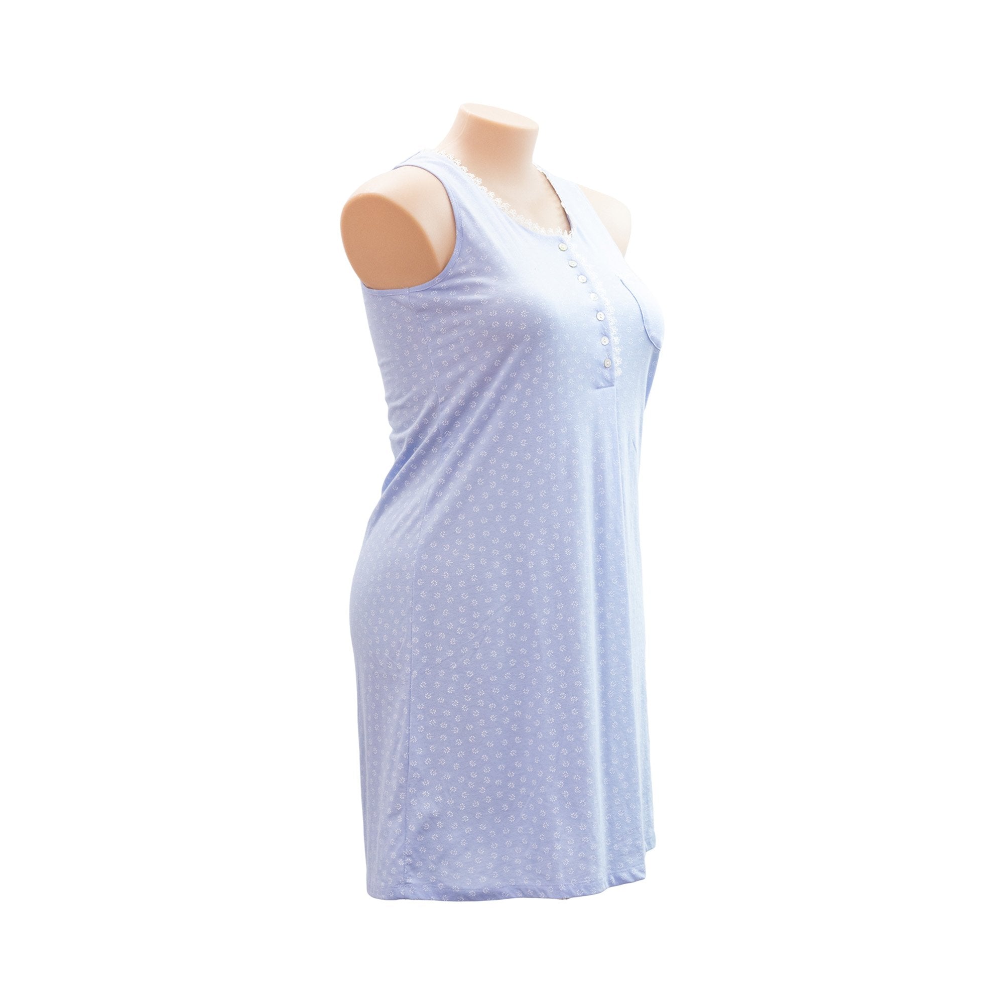 Givoni Daffodil Sleeveless SK144 - Nighties Wedgewood / 10 Available at Illusions Lingerie
