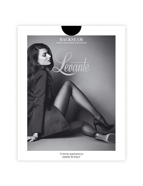 Levante Backseam NWBSPH - Pantyhose Black / Medium Available at Illusions Lingerie