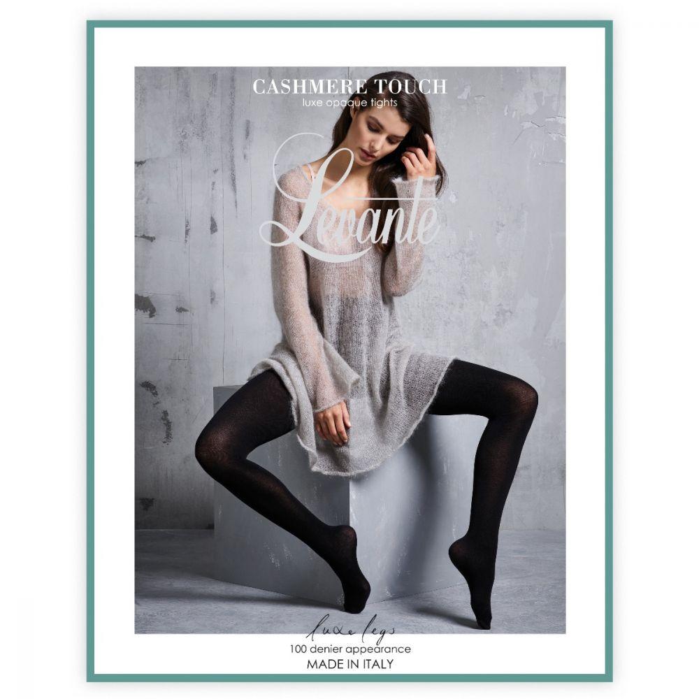 Levante Cashmere Touch Tight LEVCATTI - Pantyhose Nero / Medium  Available at Illusions Lingerie