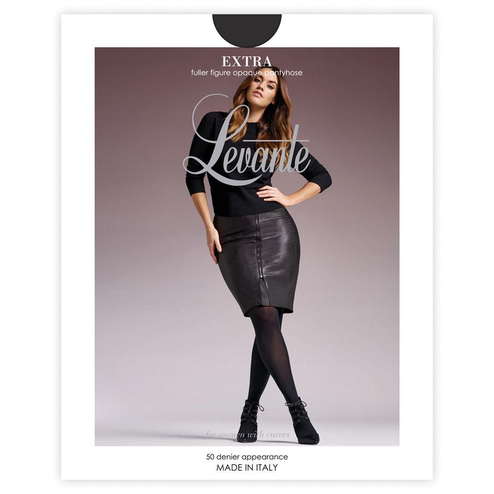 Levante Extra Opaque OPAEXPH - Pantyhose Nero / Extra 1  Available at Illusions Lingerie