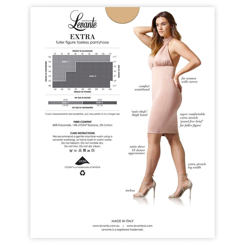 Levante Extra Toeless - Pantyhose Available at Illusions Lingerie