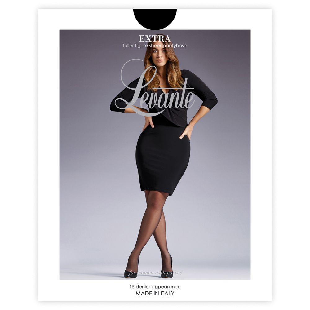 Levante Sheer Extra EXTRAPH - Pantyhose Nero / Extra 1  Available at Illusions Lingerie