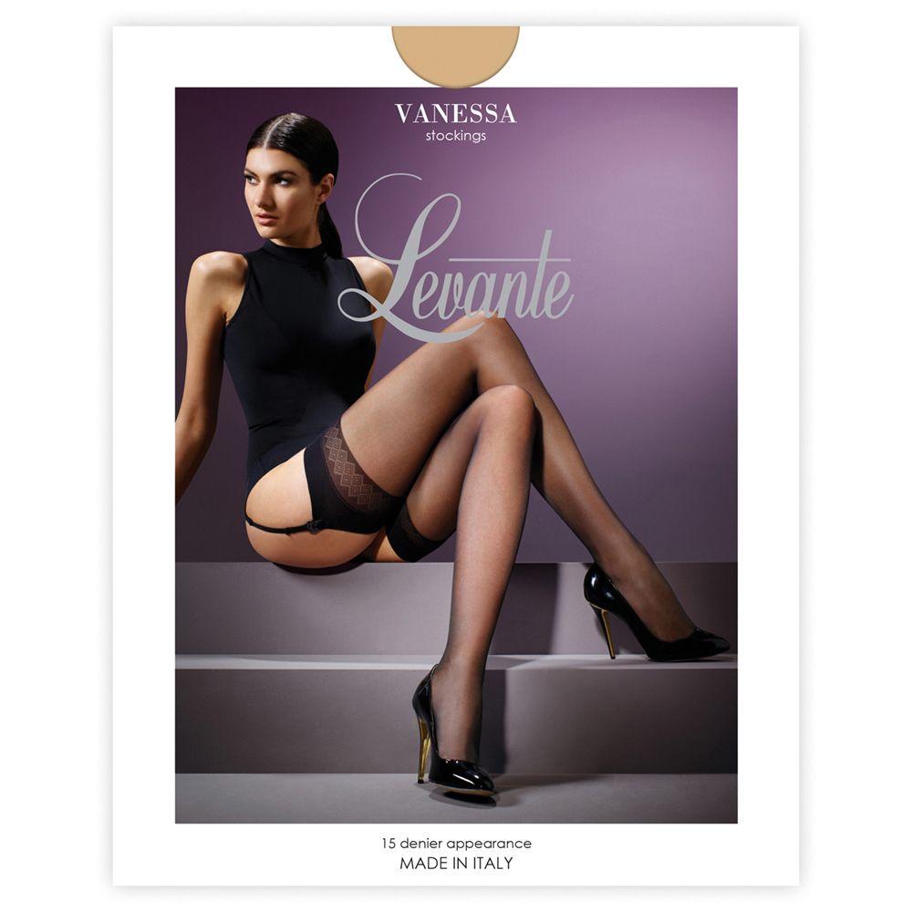Levante Vanessa Stocking VANST - Stockings & Stay-ups Nero / Medium  Available at Illusions Lingerie