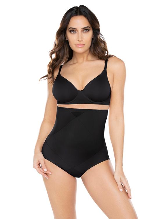 Miraclesuit Tummy Tuck High-Waist Shaping Brief 2415 - Shapewear Black / 10 / S  Available at Illusions Lingerie