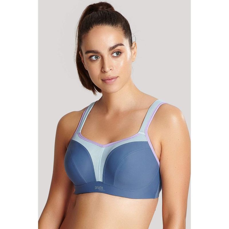 Panache Sports 5021 - Sports Underwire Bra Grey / 14D  Available at Illusions Lingerie